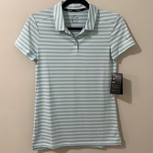 Nike Striped Blue Golf Polo